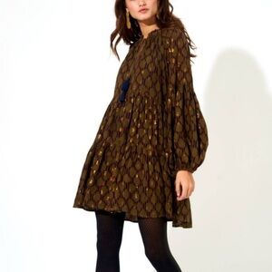 Oliphant Balloon Sleeve Short Dress